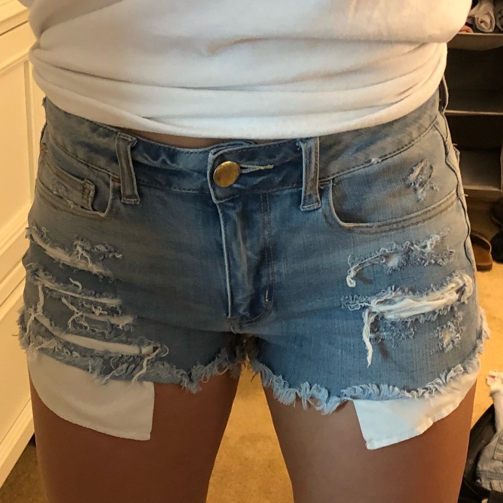 AE Distressed Jean Shorts